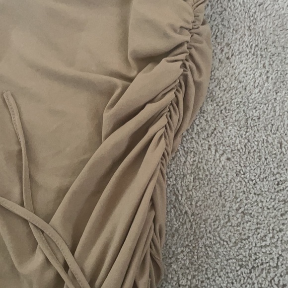 MKM Designs Nude Ruched Tube Top XL - Picture 2 of 12